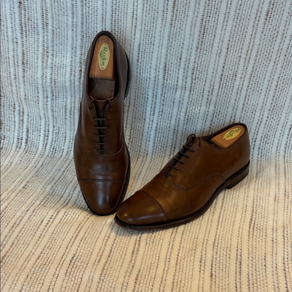 Allen Edmonds Park Avenue Cap-toe Oxford in Coffee Brown Leather. Men’s 10D.